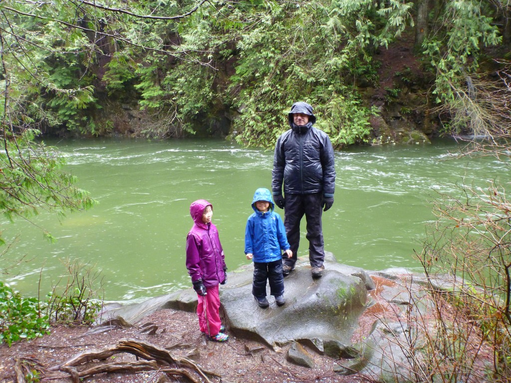 Gold Creek. It was a short hike from the campground to North Beach. Very wet but fun