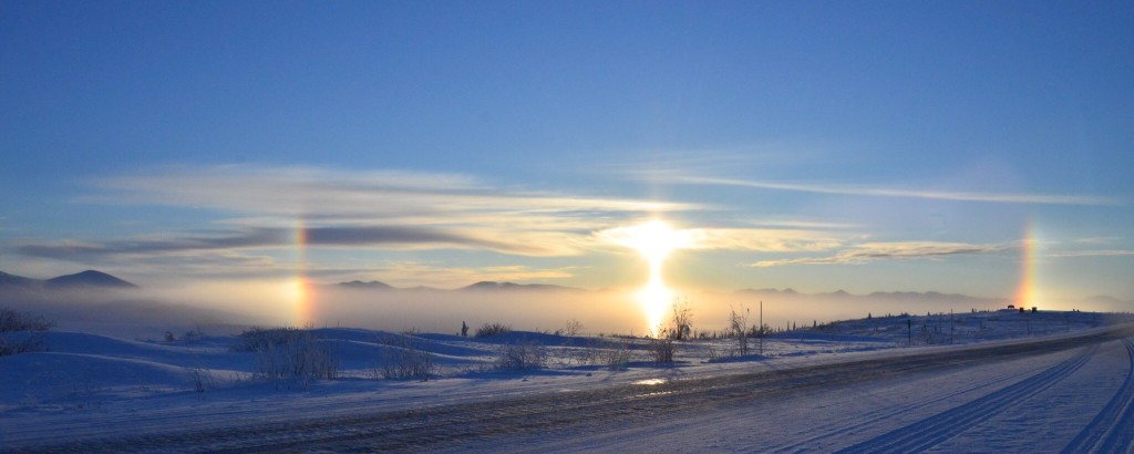 Sun dogs at the Artic Circle