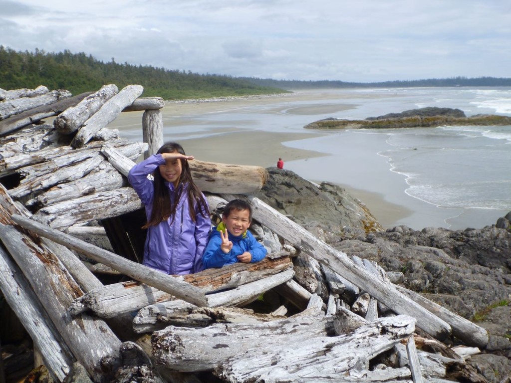 On the rocky bluff at Greenpoint